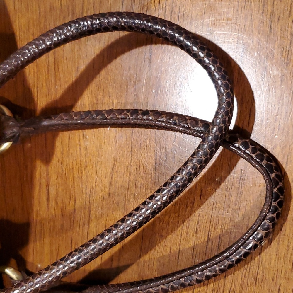 Mauro Governa real snakeskin shoulder bag - Picture 7 of 15